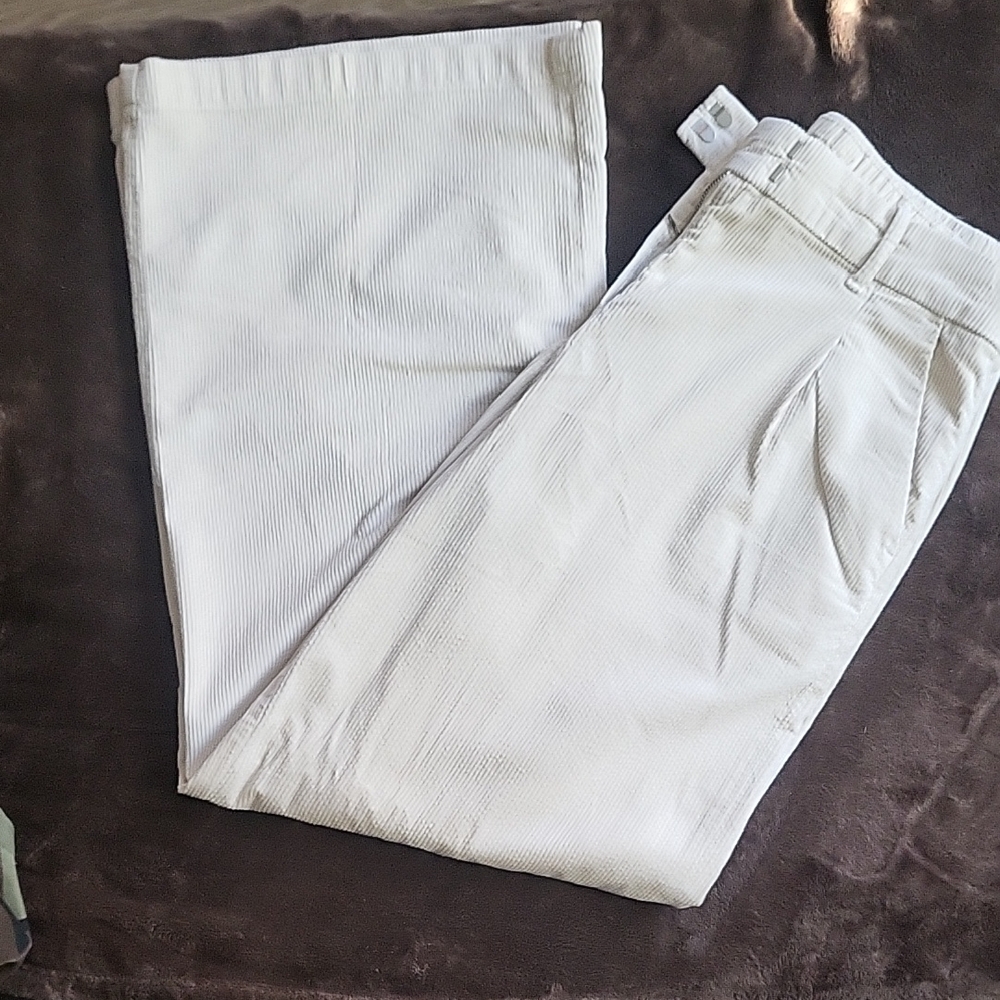 American Eagle Outfitters Cream Corduroy Pants